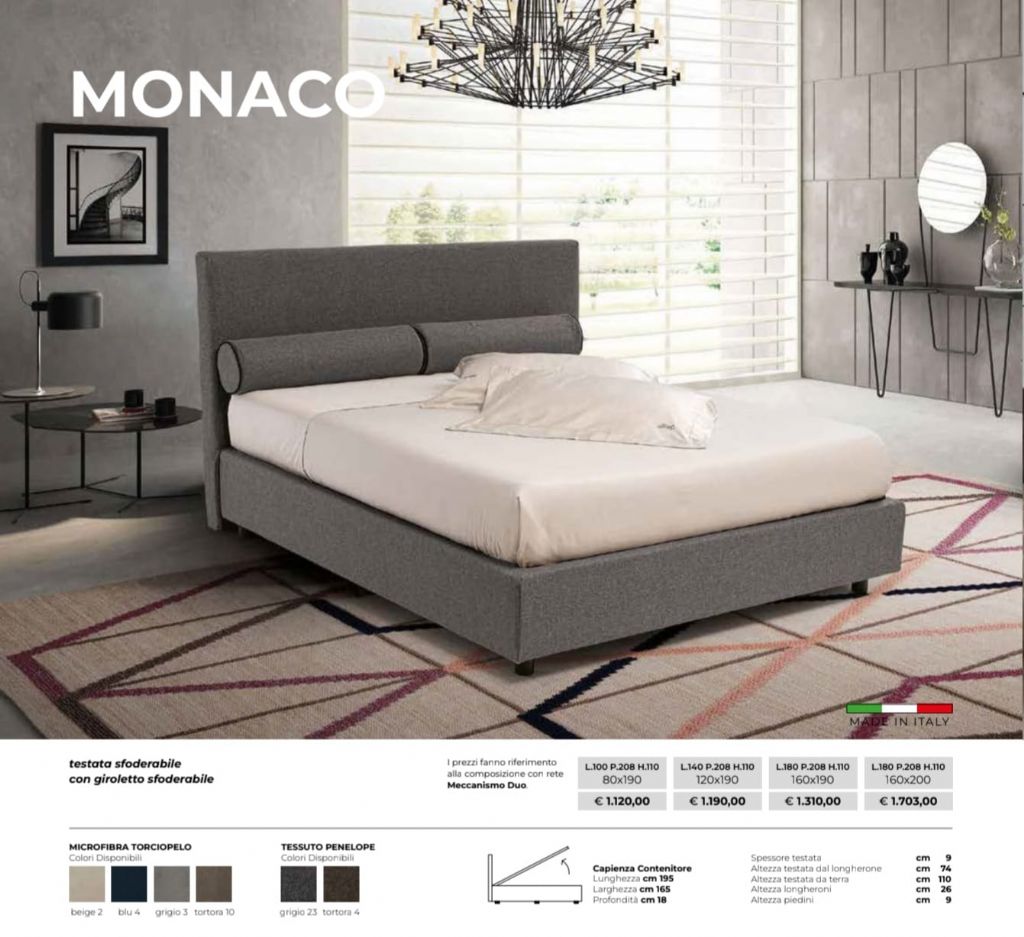 LETTO CONTENITORE MONACO